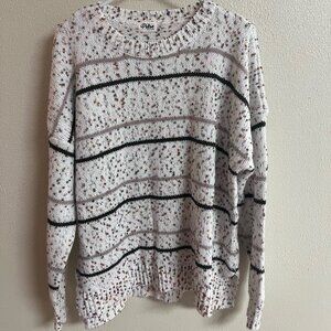 Pulse striped confetti sweater nwot